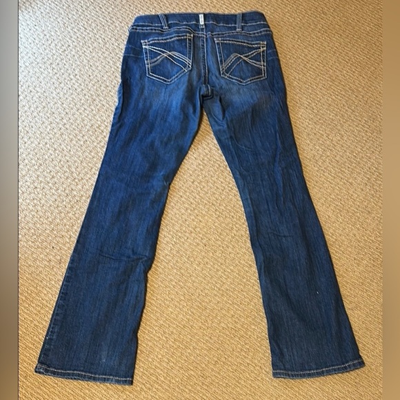 Ariat REAL Mr Corinne Mid Rise Bootcut Women's Blue Jeans - Picture 5 of 11